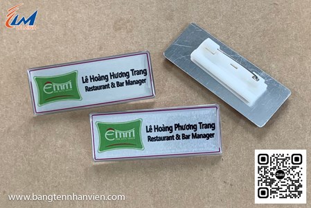 Bảng tên nhân viên KFC