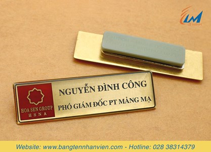Biển tên nhân viên Hoa Sen Group