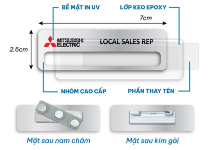 Thẻ cài áo thay tên, bảng tên thay tên Nutifood