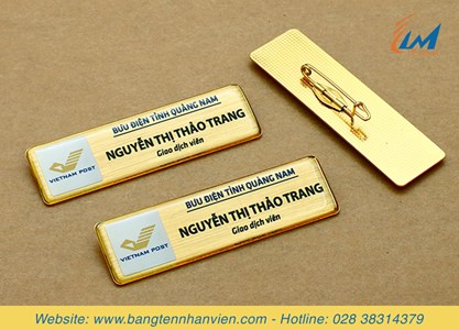 Bảng tên, thẻ tên đeo áo Grab