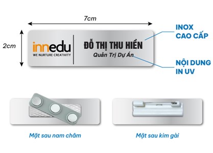 Biển tên nhân viên cài áo Her Ikigai